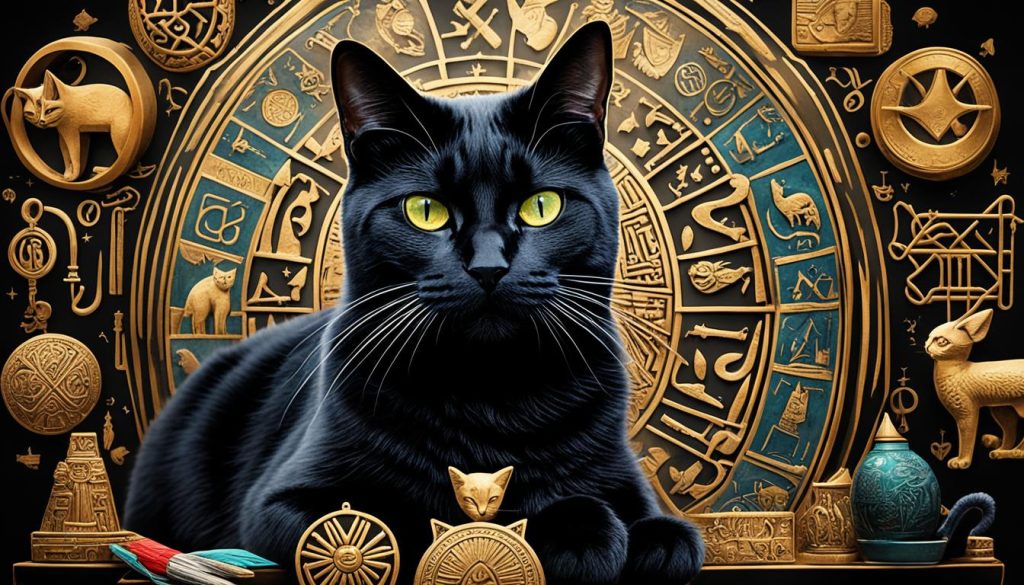 A black cat representing various cultural perspectives and symbolism