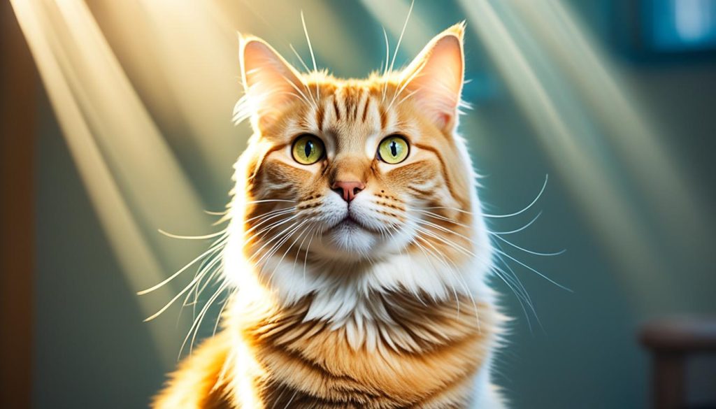 Illumination and Wisdom: Blonde Tabby Cat
