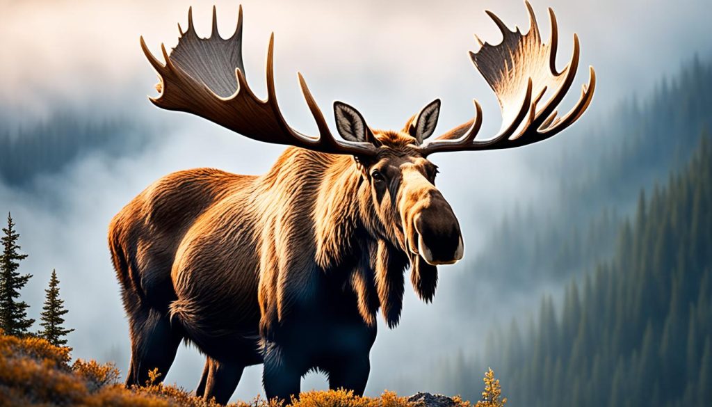 Majestic Moose Representing Integrity and Pride
