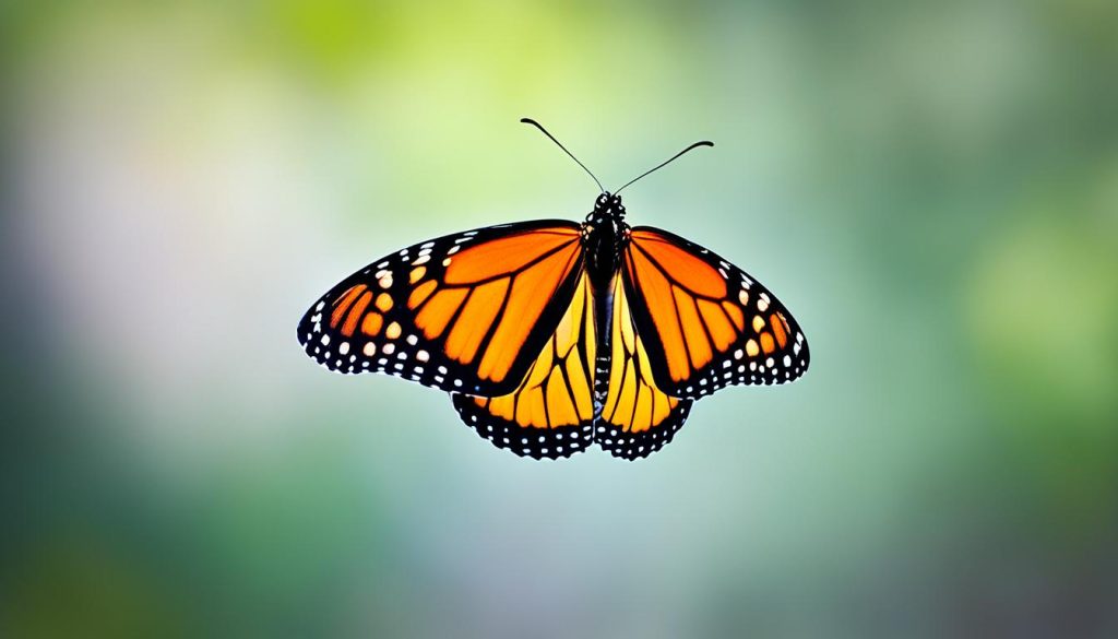 Monarch Butterfly Symbolizing Transformation