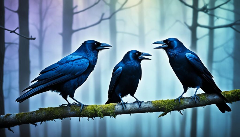 Mystical Interpretation of a Trio of Crows