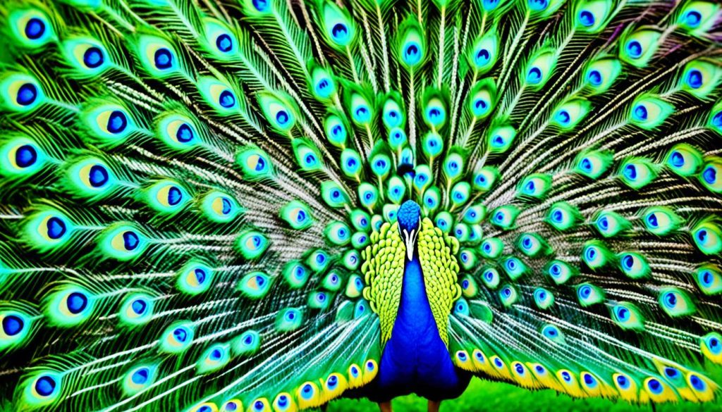 Peacock colors and their spiritual significance