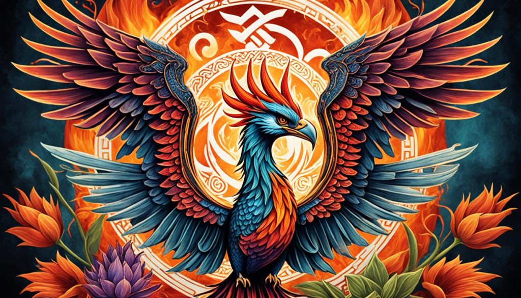 Phoenix symbolism in different traditions