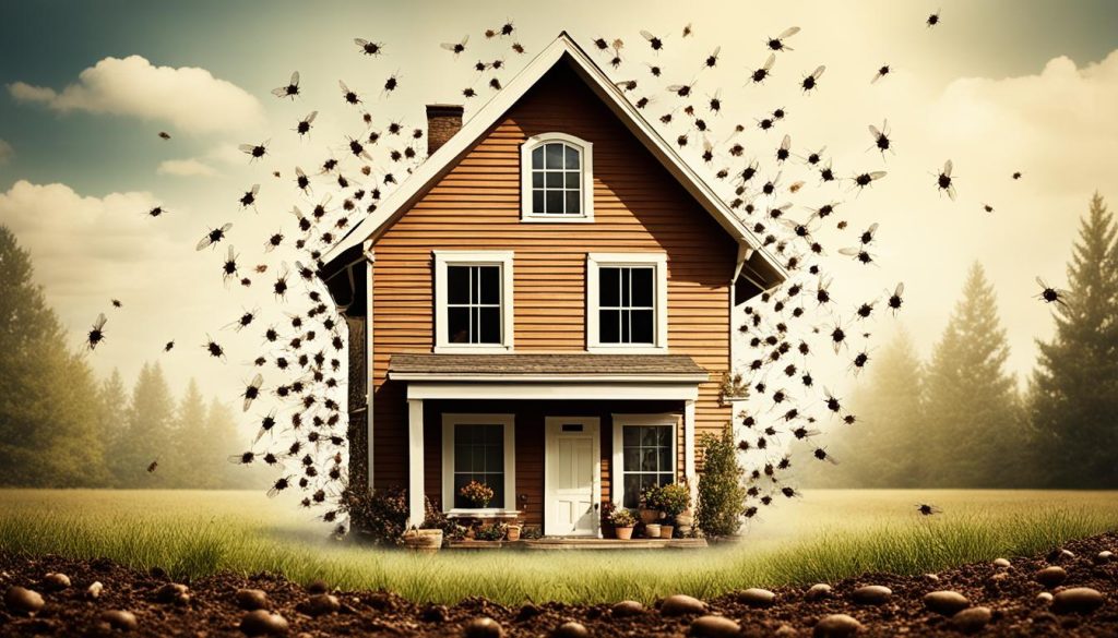 Spiritual interpretation of flies roaming in house