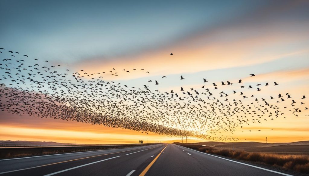 Symbolic significance of birds encountered while driving
