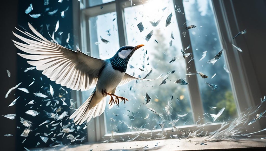 Symbolism of Bird Collision with Window