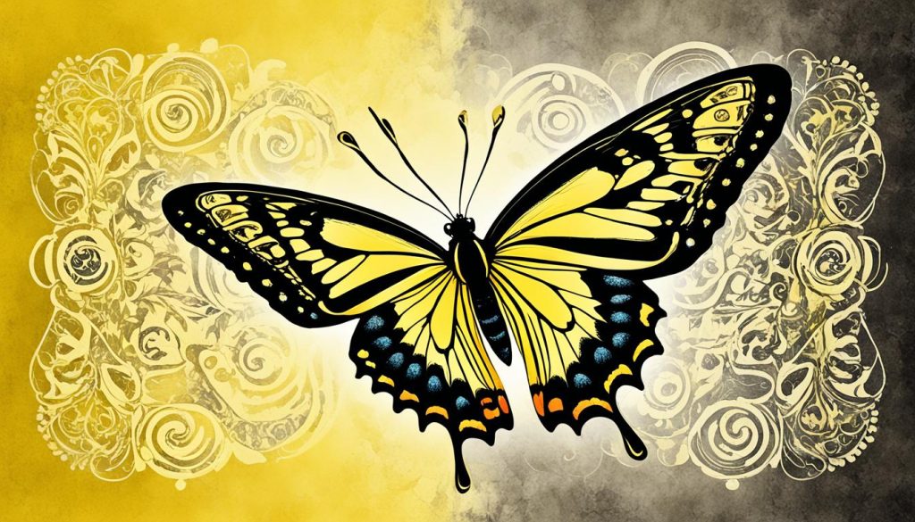 butterfly totem meaning yellow and black