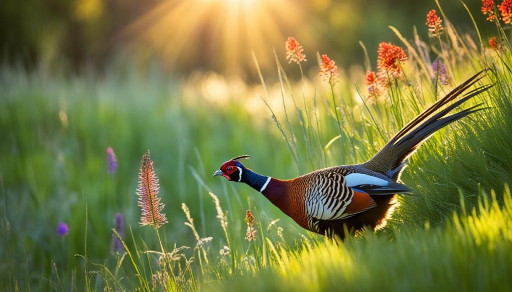 pheasant in natural setting