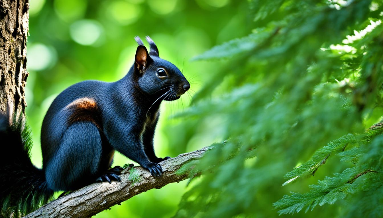 spiritual meaning of a black squirrel