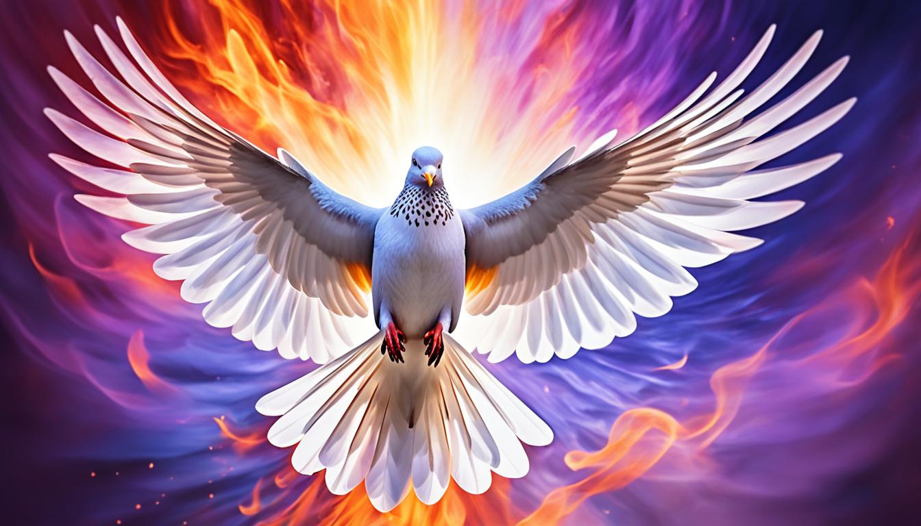 spiritual meaning of a burning dove