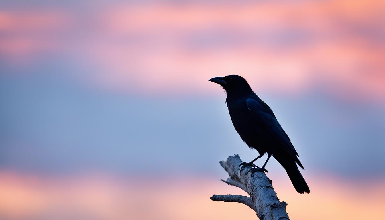 spiritual meaning of a crow cawing at you