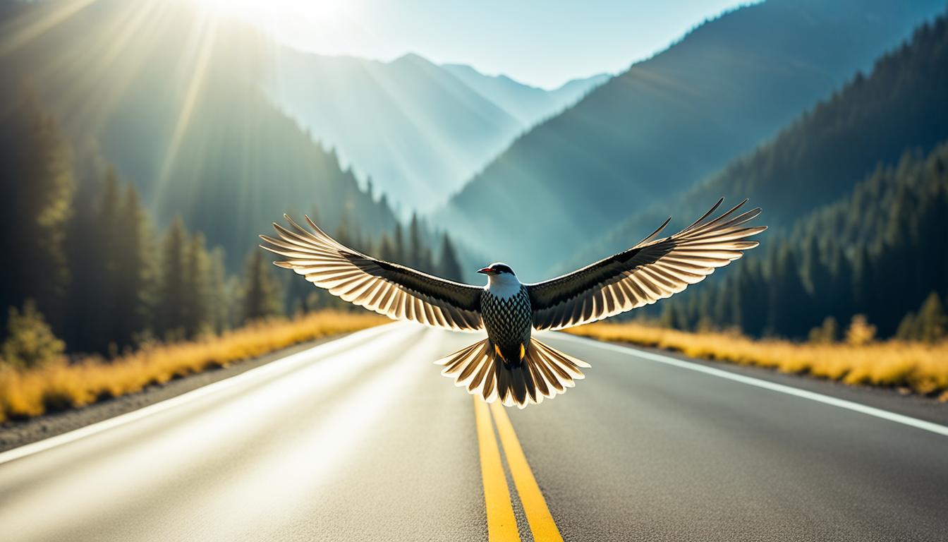 spiritual meaning of birds crossing your path while driving