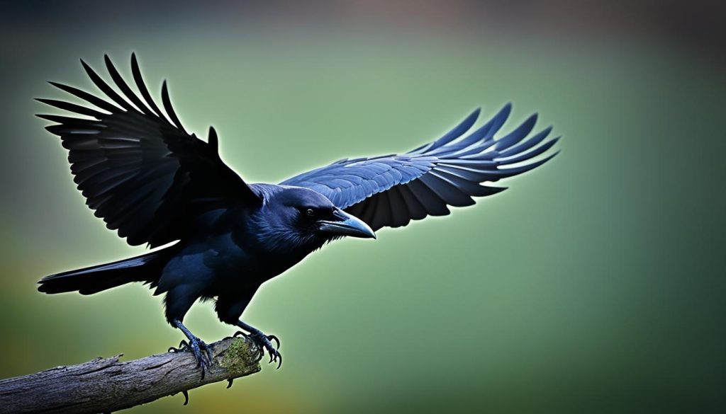 spiritual meaning of seeing a black crow