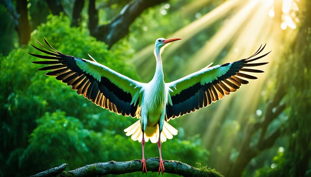 Stork spiritual connection