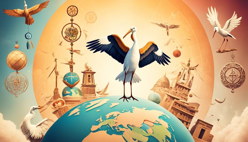 Stork symbolism across cultures