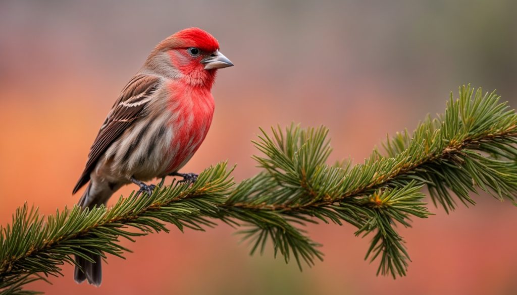 red house finch totem power