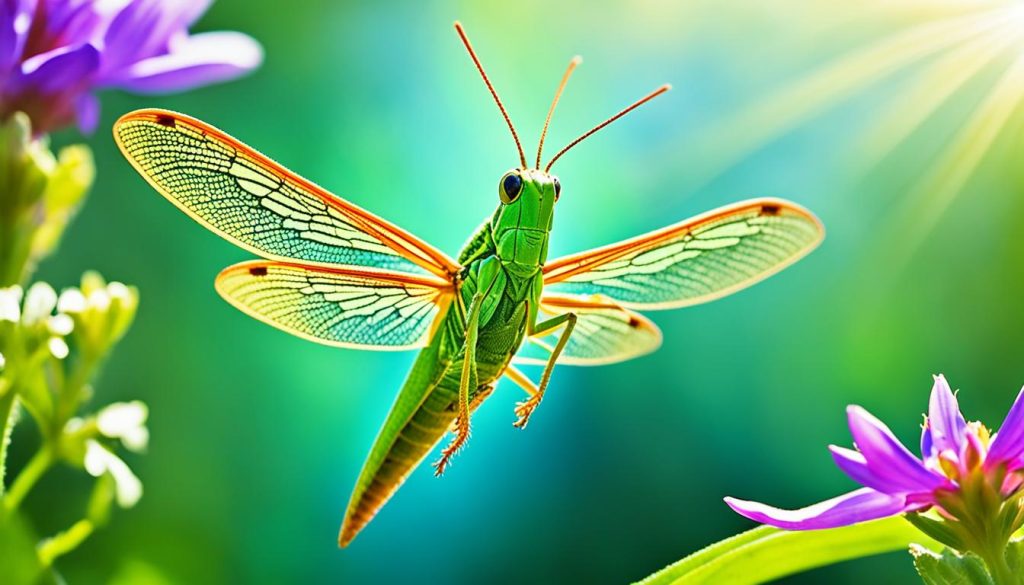 spiritual insights on green grasshopper