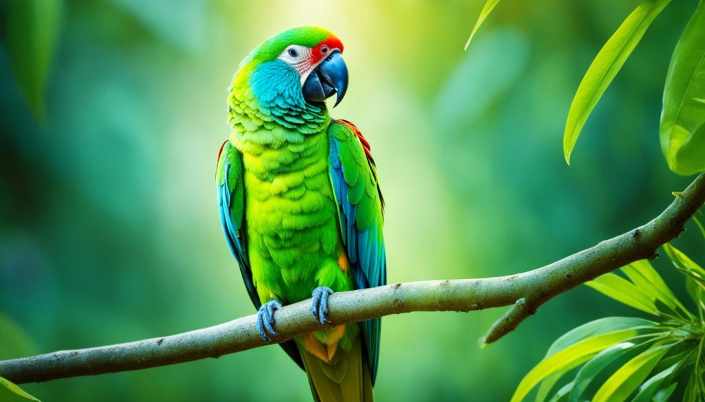 spiritual significance green parrot